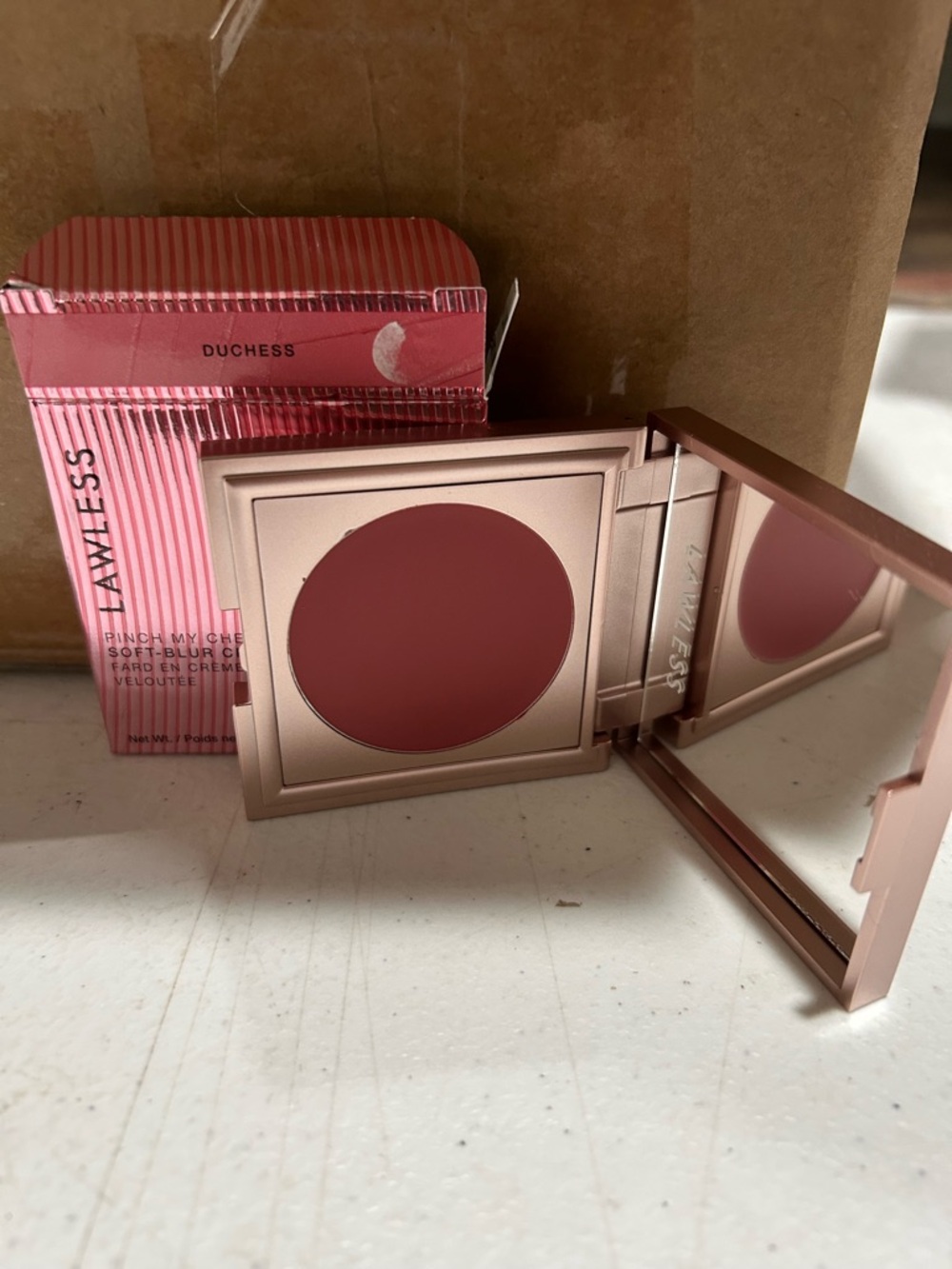 LAWLESS Pinch My Cheek Cream Blush — Duchess Pink Rose